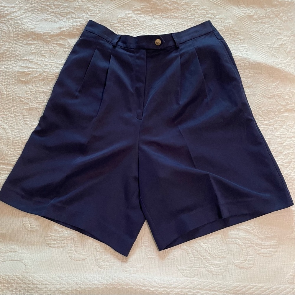 Talbots Blue Bermuda Shorts Lightweight Relaxed Fit